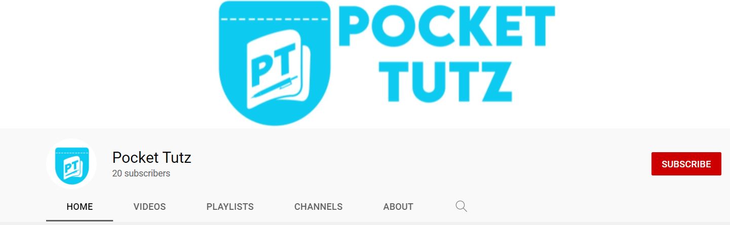 Pocket Tutz Youtube Channel